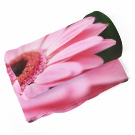 Deka SABLIO - Růžová gerbera 190x140 cm