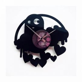 Designové nástěnné hodiny Discoclock 061 Strašidlo lásky 30cm