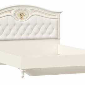 Manželská postel bez roštu Valentina 180x200cm - alabastr