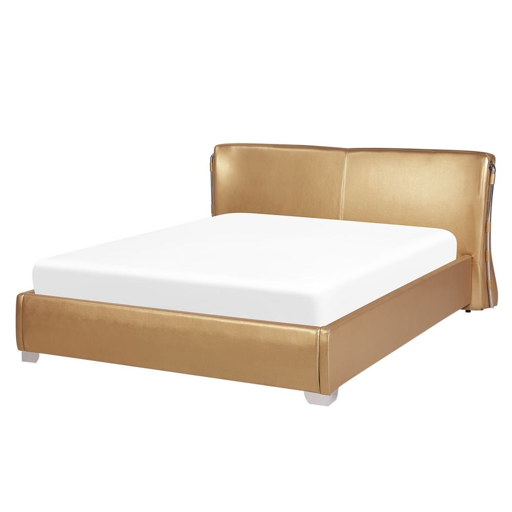 Zlatá luxusní postel 160x200 cm PARIS - Beliani.cz