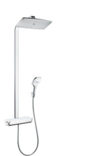 Sprchový systém Hansgrohe Raindance E na stěnu s termostatickou baterií bílá/chrom 27286400 - Siko - koupelny - kuchyně