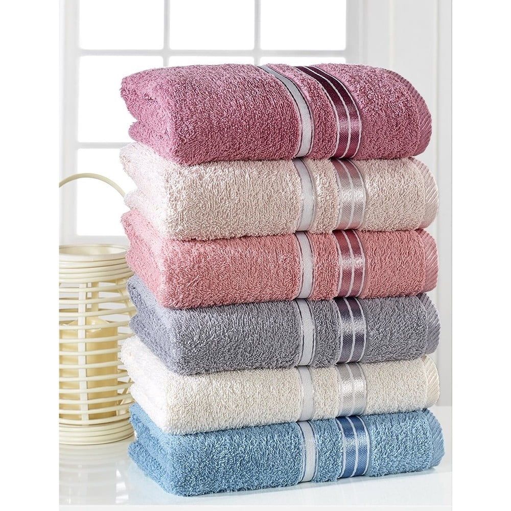 Sada 6 ručníků Pure Cotton Sedef, 50 x 85 cm - Bonami.cz