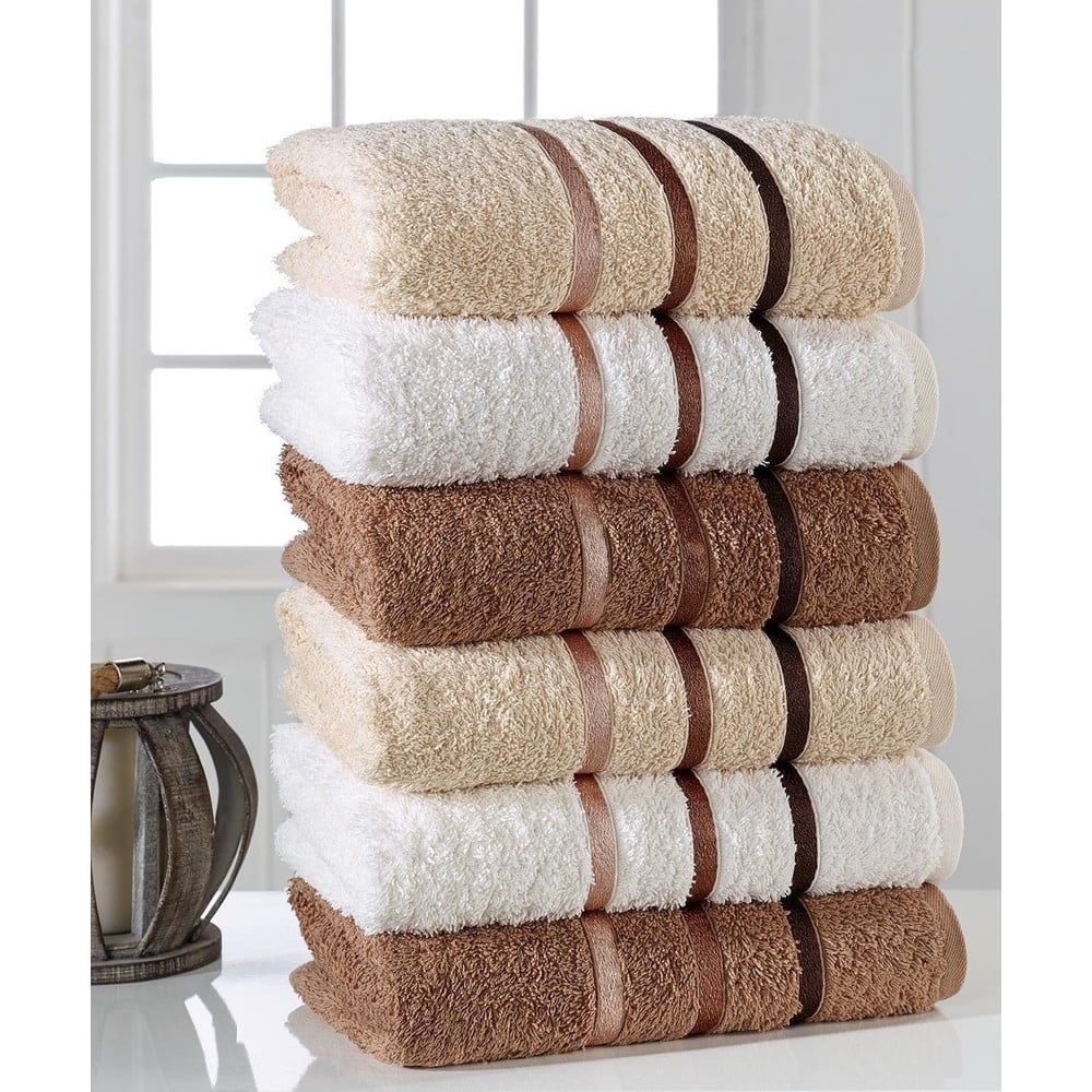 Sada 6 ručníků Pure Cotton Towel, 50 x 90 cm - Bonami.cz