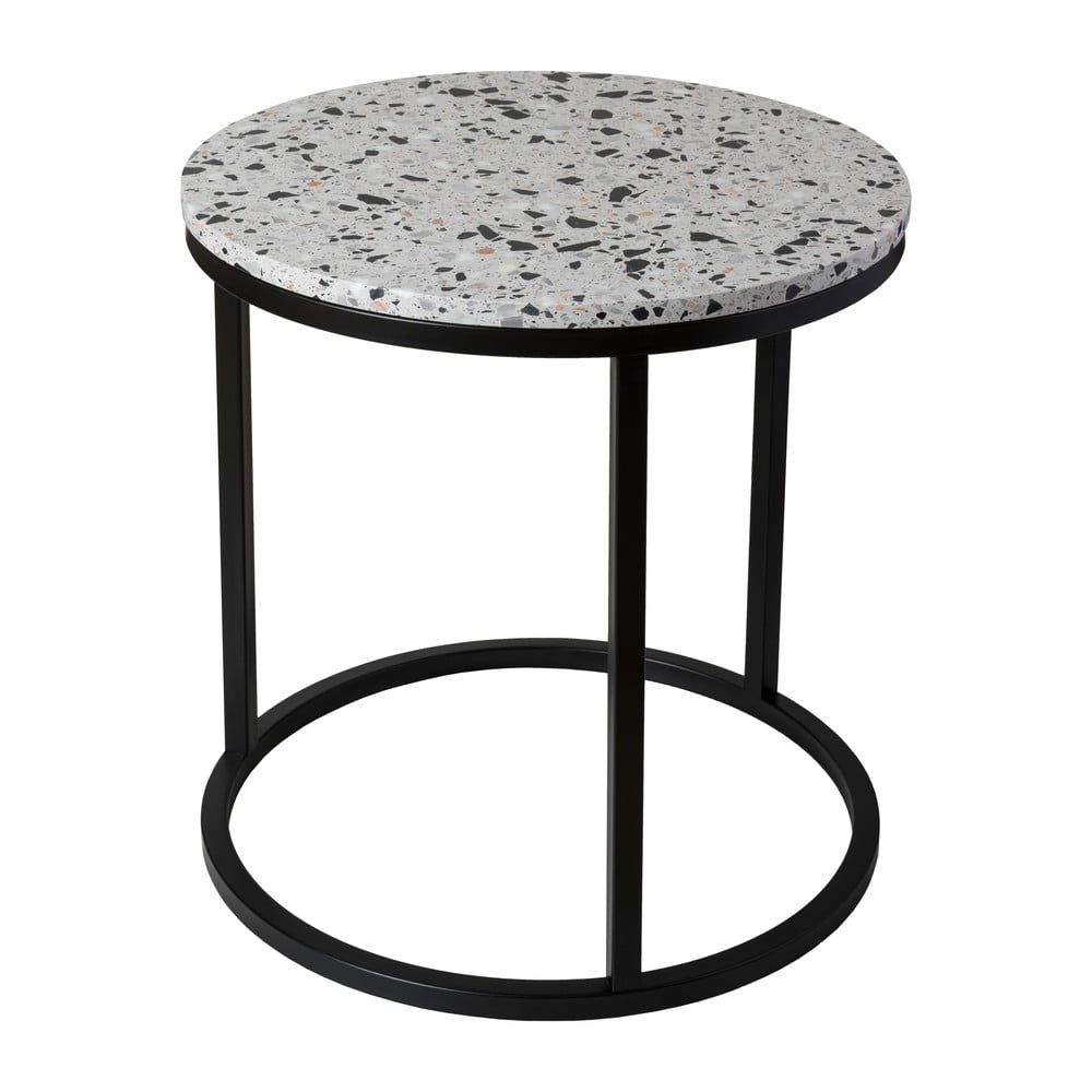 Konferenční stolek s kamennou deskou RGE Cosmos, ø 50 cm - Bonami.cz