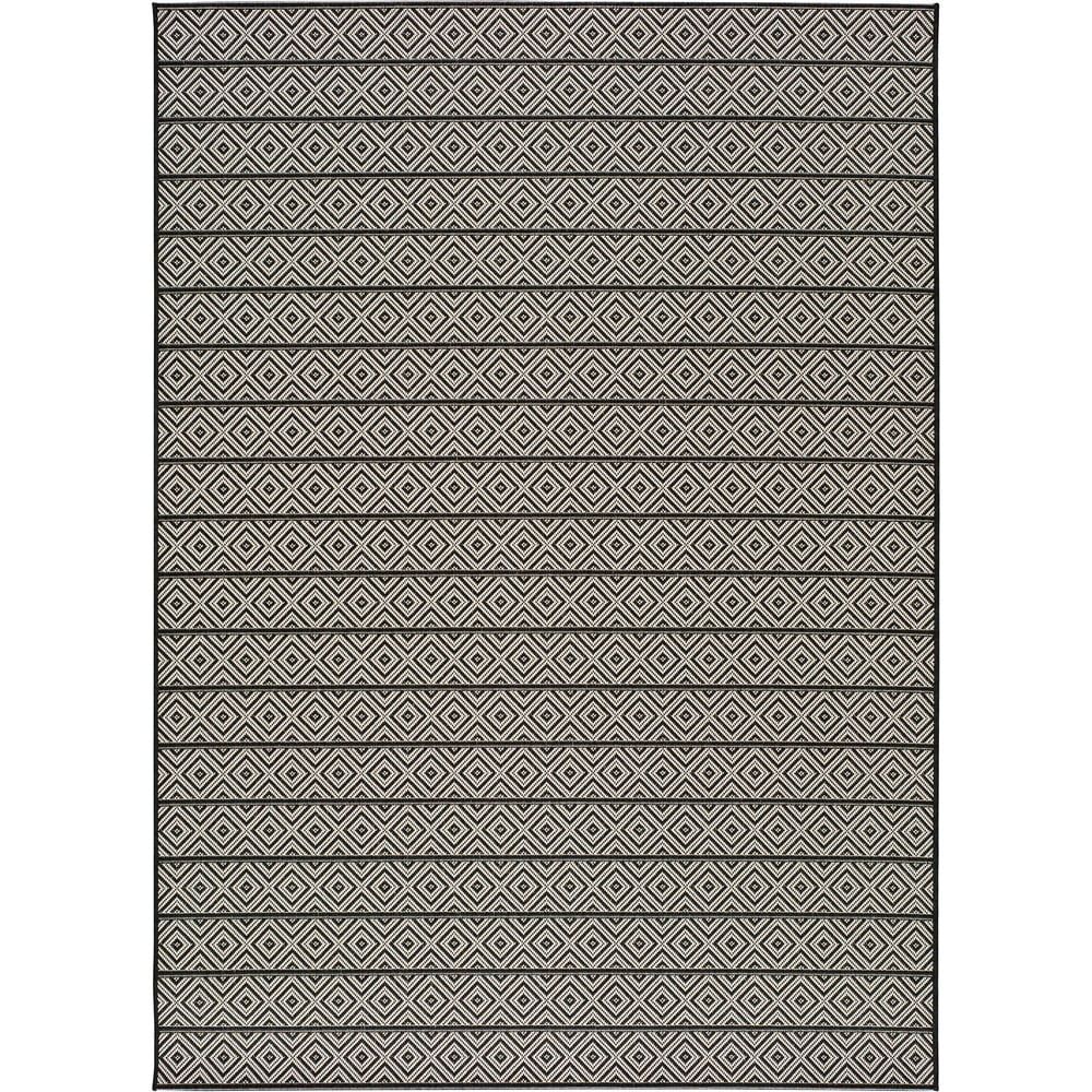 Tmavě šedý venkovní koberec Universal Tokio Stripe, 60 x 110 cm - Bonami.cz