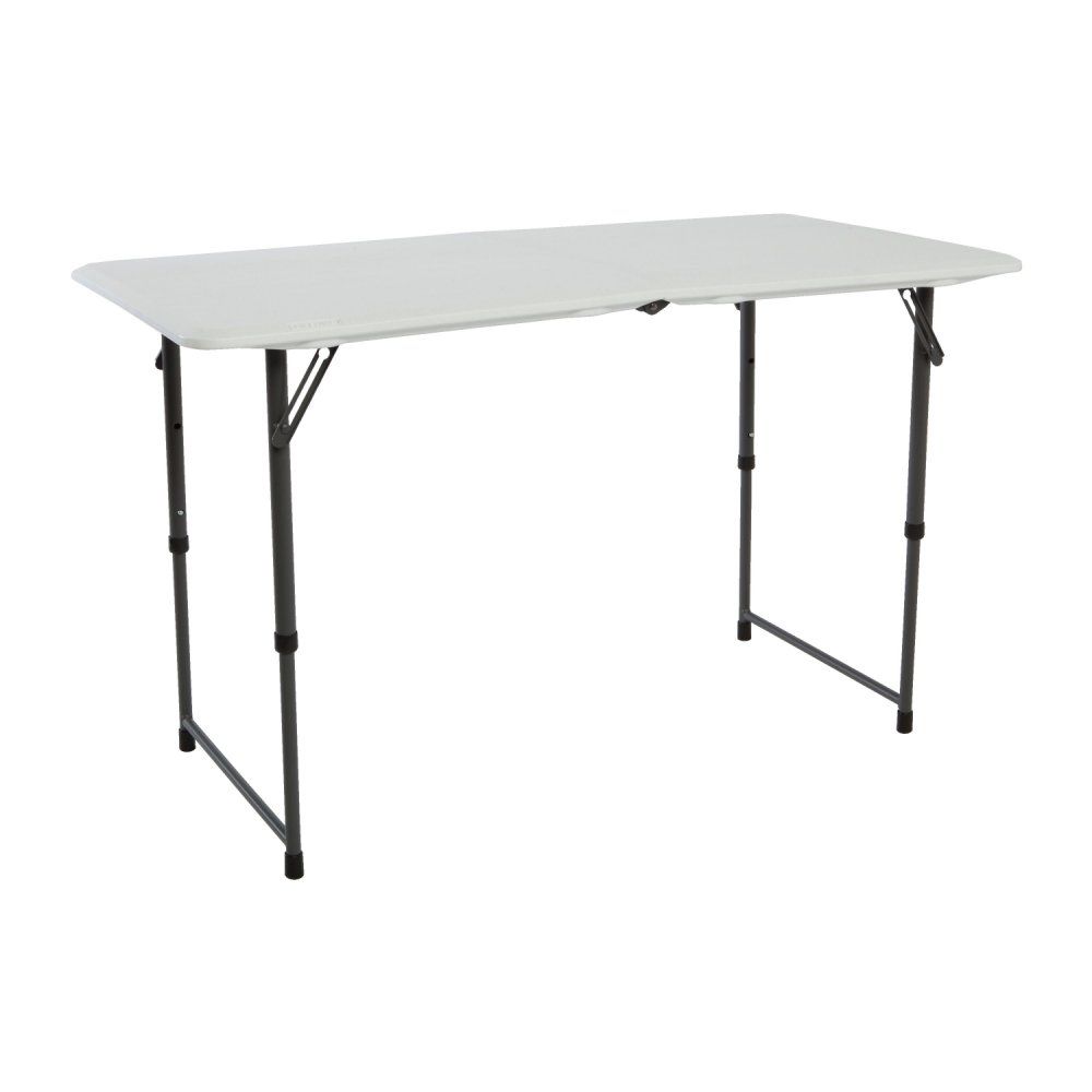 Skládací stůl 122 cm bílá / černá Dekorhome - DEKORHOME.CZ