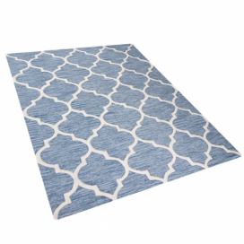 Světle modrý bavlněný koberec 160x230 cm YALOVA