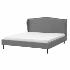 Čalouněná šedá postel 180x200 cm COLMAR