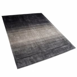 Koberec černo-šedý 160 x 230 cm krátkovlasý ERCIS