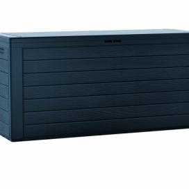 Zahradní úložný box Woodebox antracit, 190 l, 78 cm