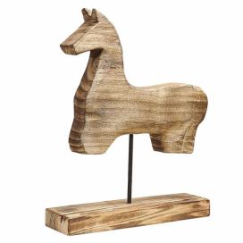 Dekorativní figurka ze světlého dřeva COLIMA