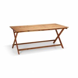 Zahradní stůl z akáciového dřeva Bonami Essentials Natur, 114 x 88 cm