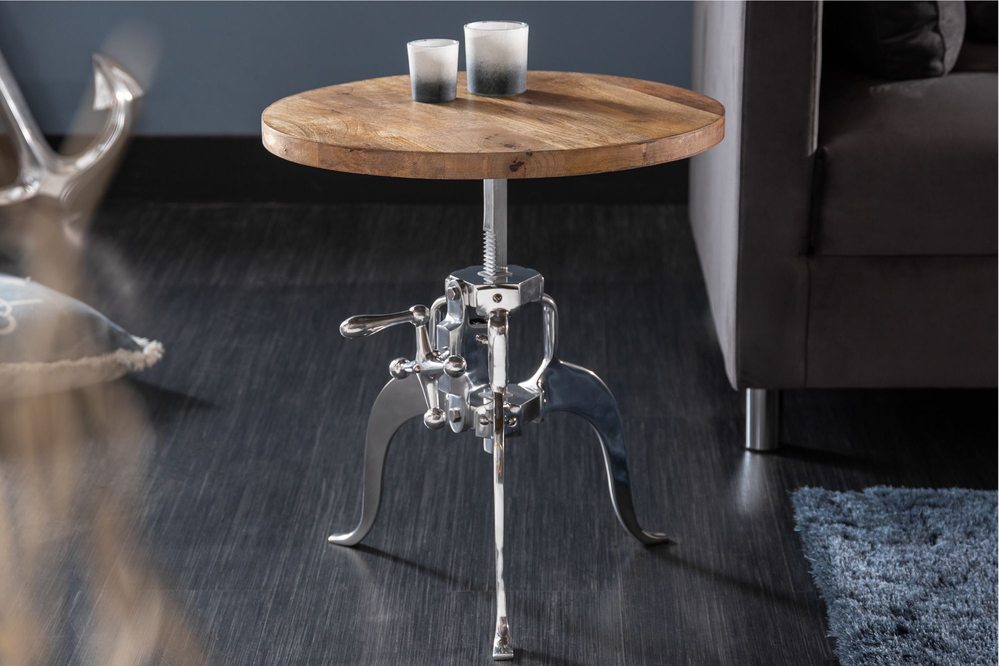 LuxD Designový konferenční stolek Adohi 45-62 cm Mango - Estilofina-nabytek.cz