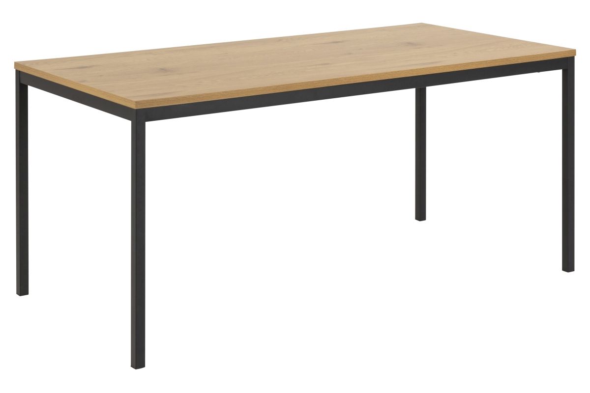 Jídelní stůl rozkládací 140/180 x 90 cm bílý se světlým dřevem SOLA - Estilofina-nabytek.cz