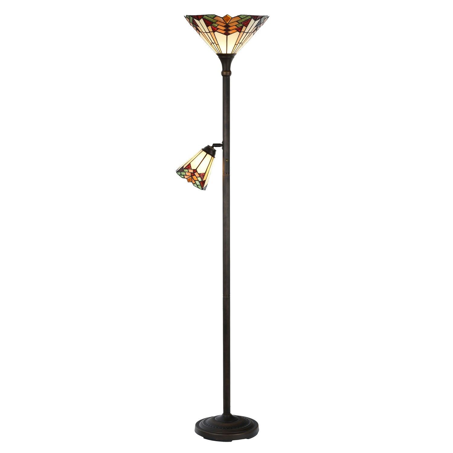 Stojací lampa Tiffany  Montaq -  Ø 30*178 cm Clayre & Eef - LaHome - vintage dekorace