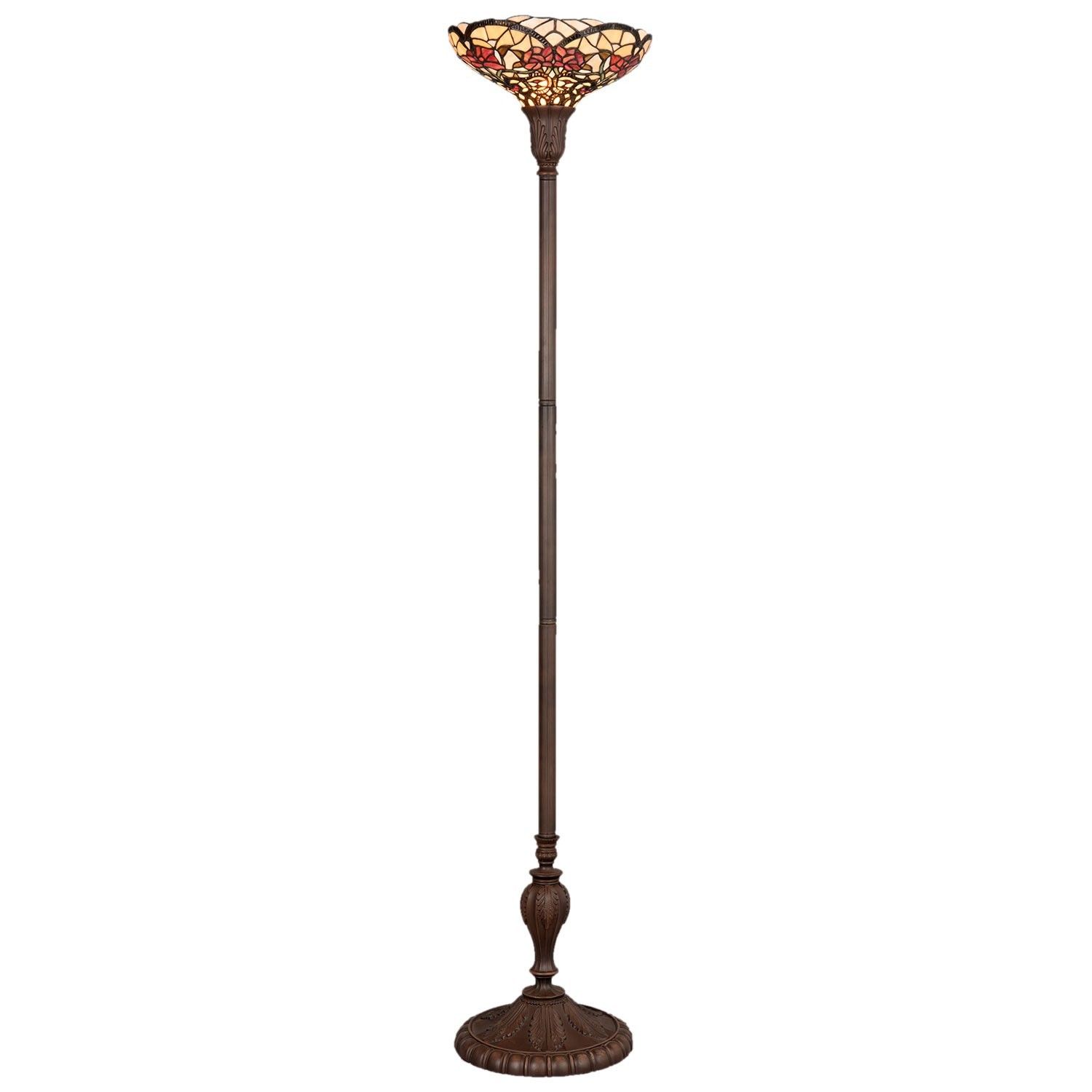 Stojací lampa Tiffany - Ø 35*180 cm / E27 / Max. 1x 60 Watt Clayre & Eef - LaHome - vintage dekorace