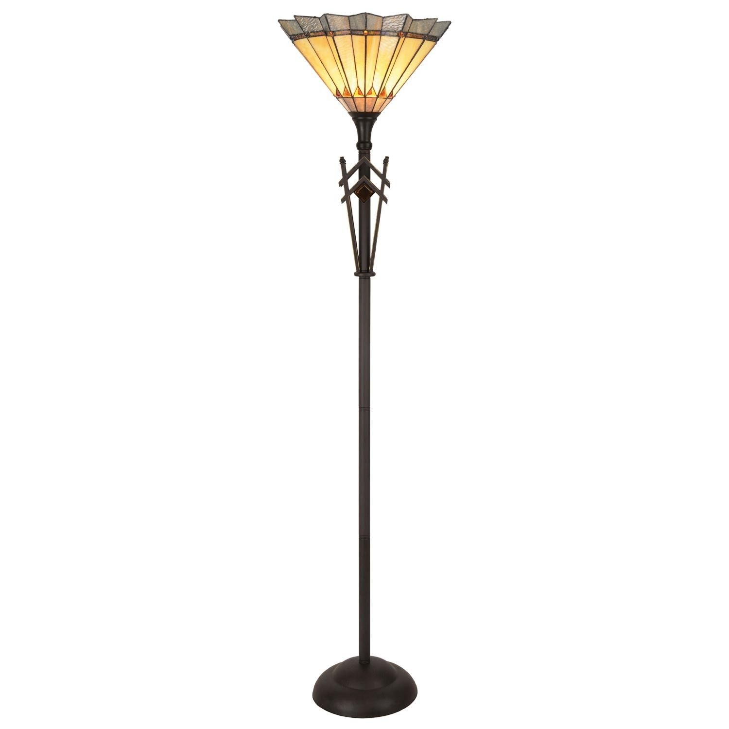 Stojací lampa Tiffany- Ø 45*182 cm 1x E27 / Max 60W Clayre & Eef - LaHome - vintage dekorace