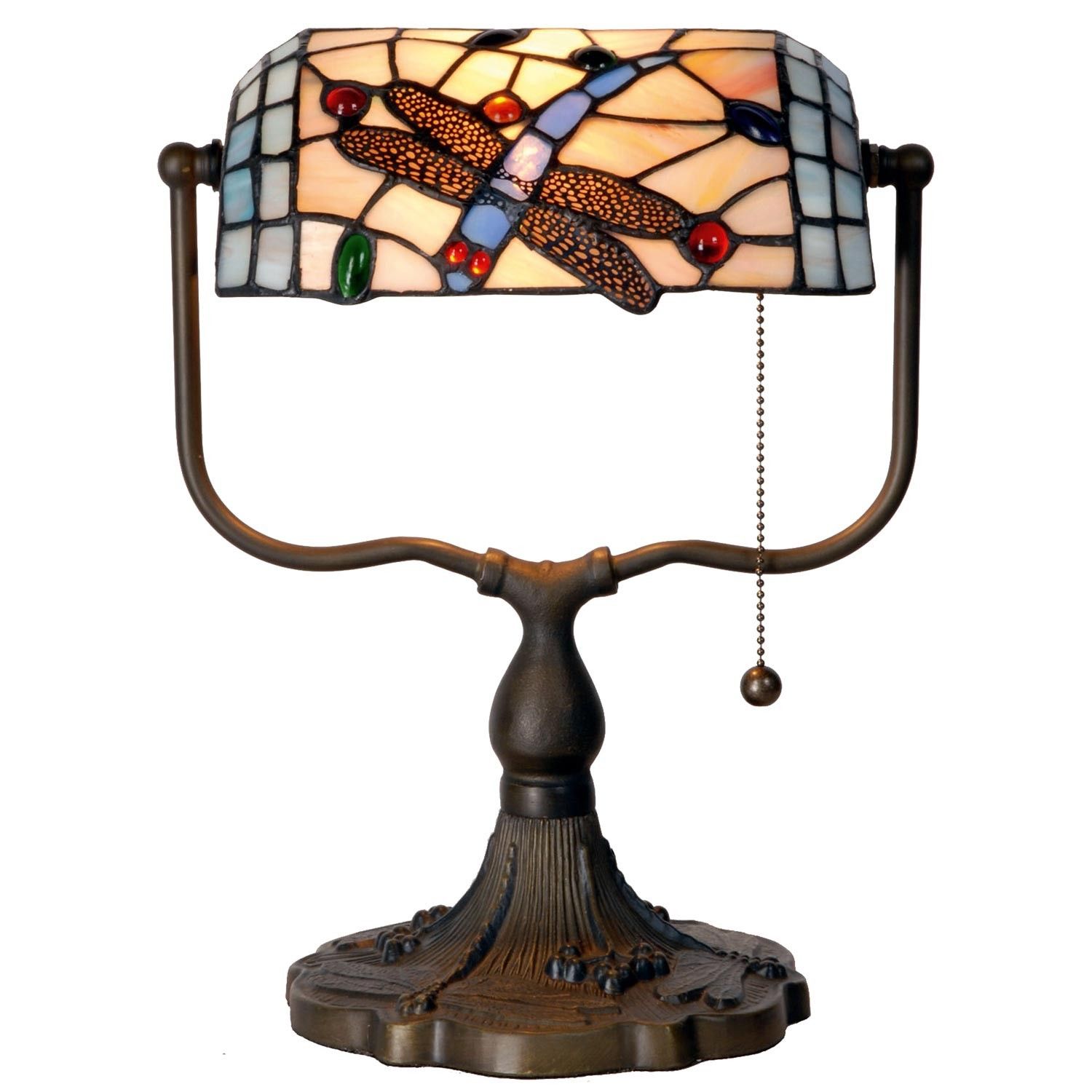 Stolní lampa Tiffany - 27*20*36 cm 1x E27  Clayre & Eef - LaHome - vintage dekorace