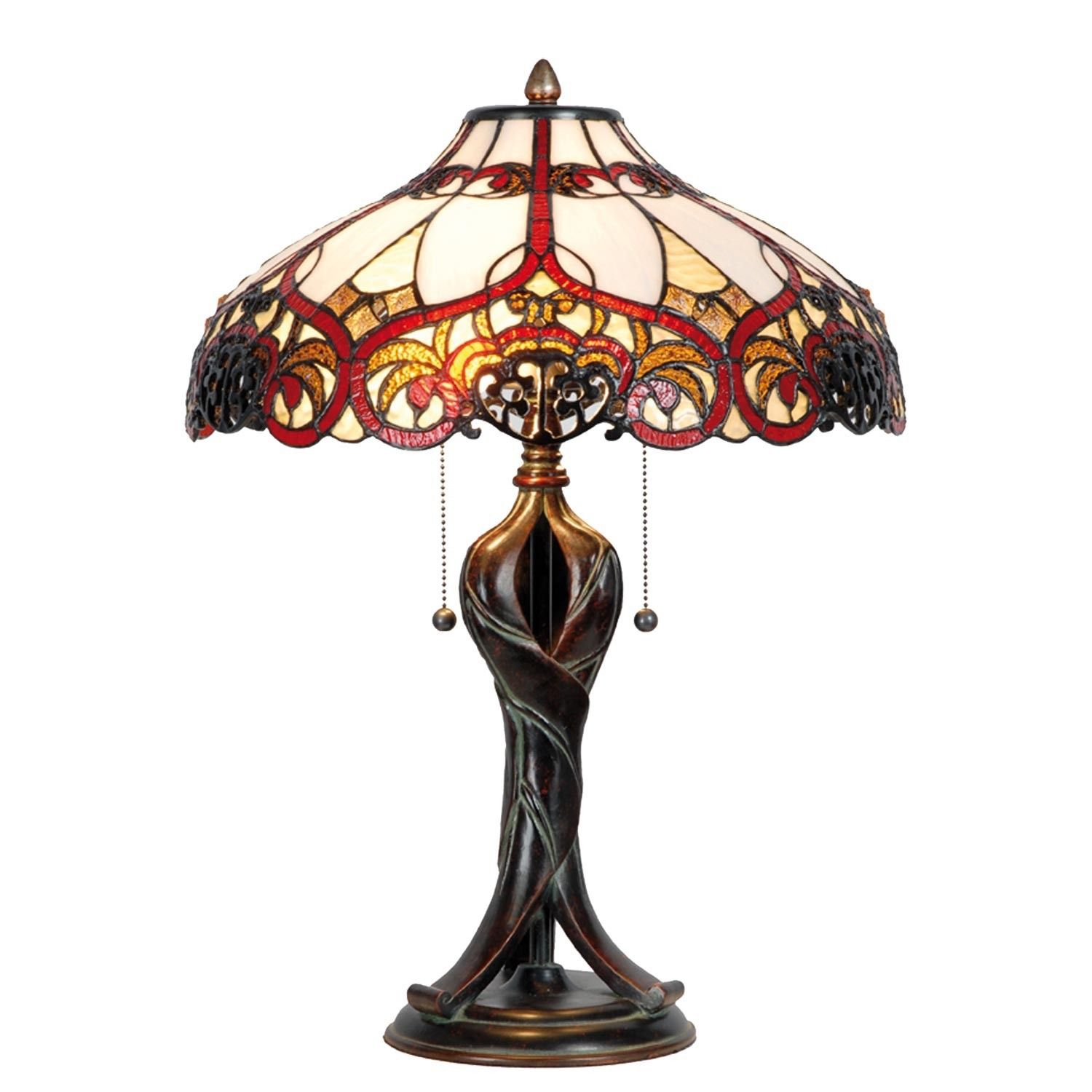 Stolní lampa Tiffany - Ø 41*56 cm  Clayre & Eef - LaHome - vintage dekorace