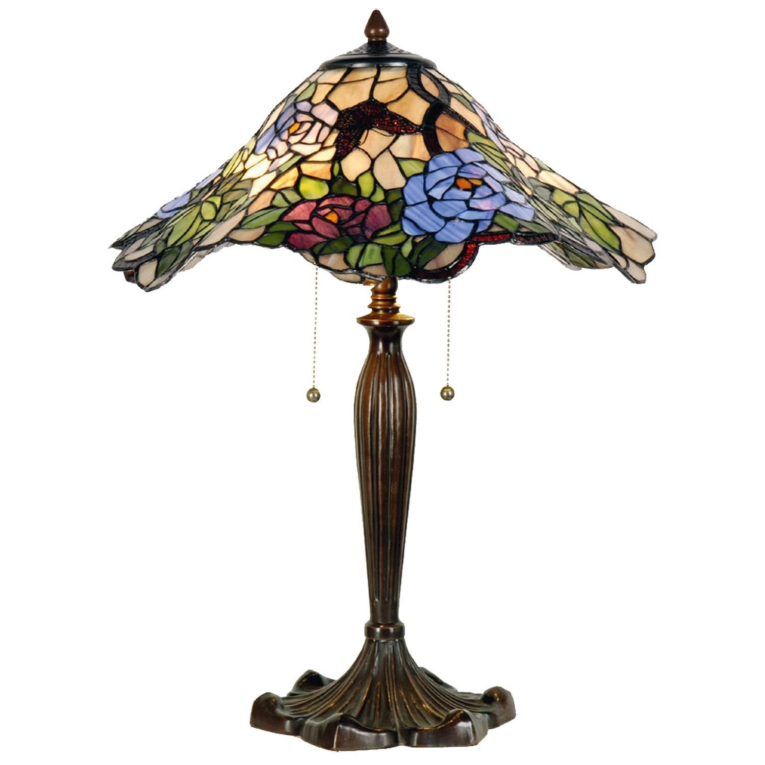 Stolní lampa Tiffany - Ø 46*60 cm 2x E27 Clayre & Eef - LaHome - vintage dekorace