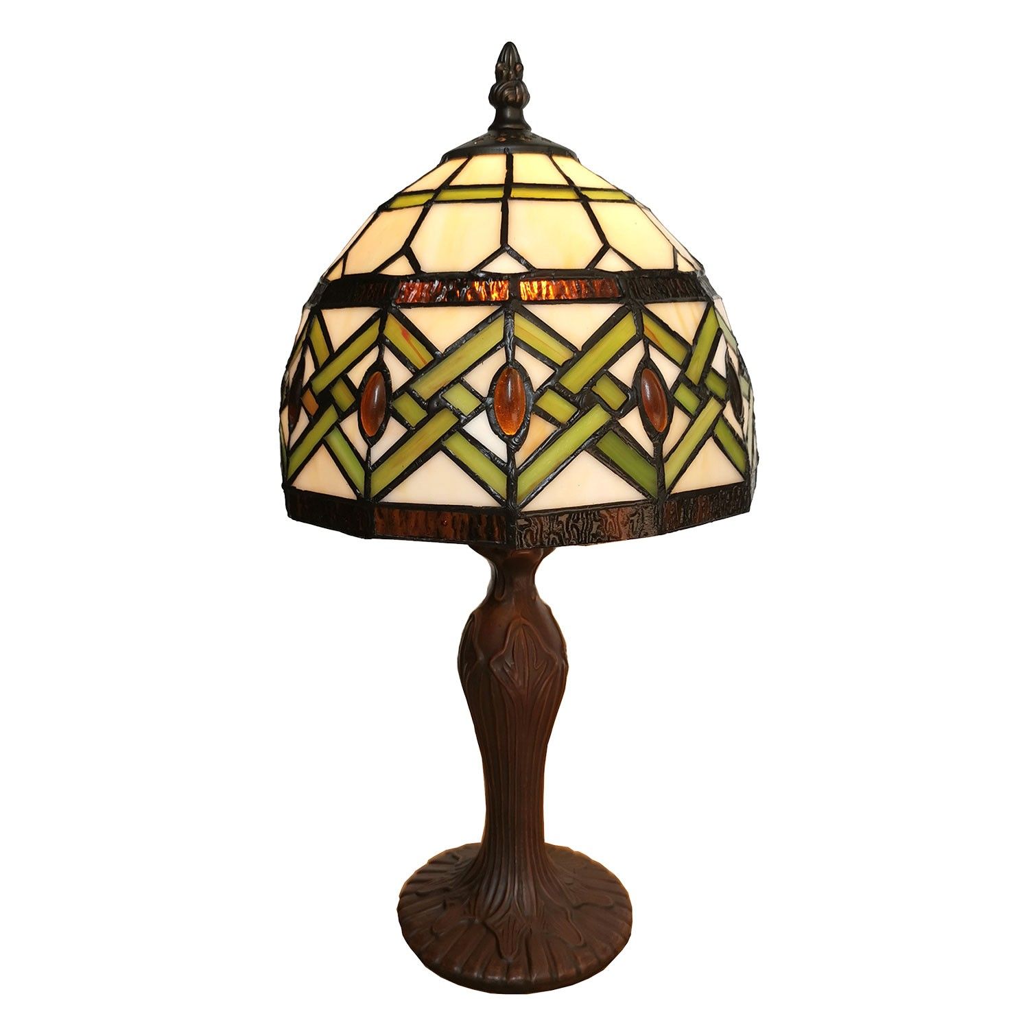 Stolní lampa Tiffany Adaliz - 21*21*33 cm Clayre & Eef - LaHome - vintage dekorace