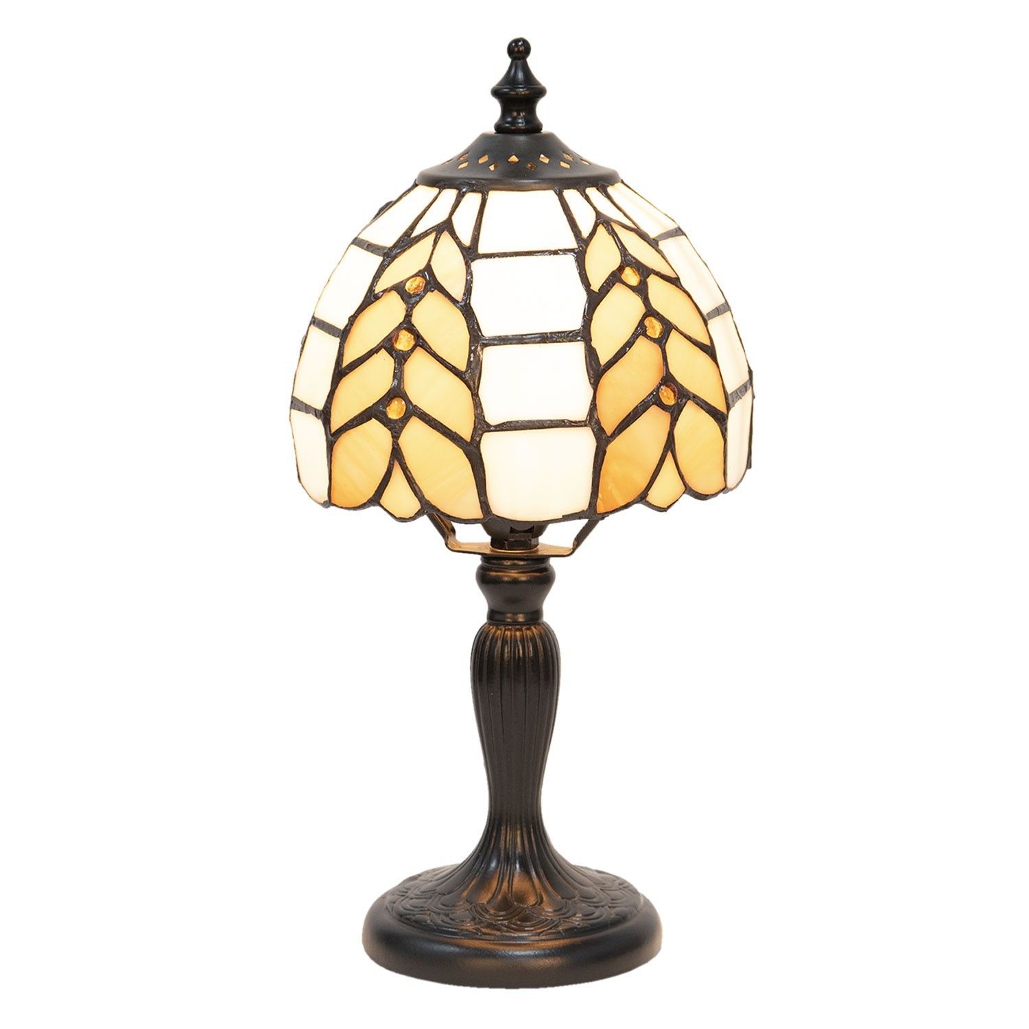 Stolní lampa Tiffany Anne - Ø 14*29 cm Clayre & Eef - LaHome - vintage dekorace