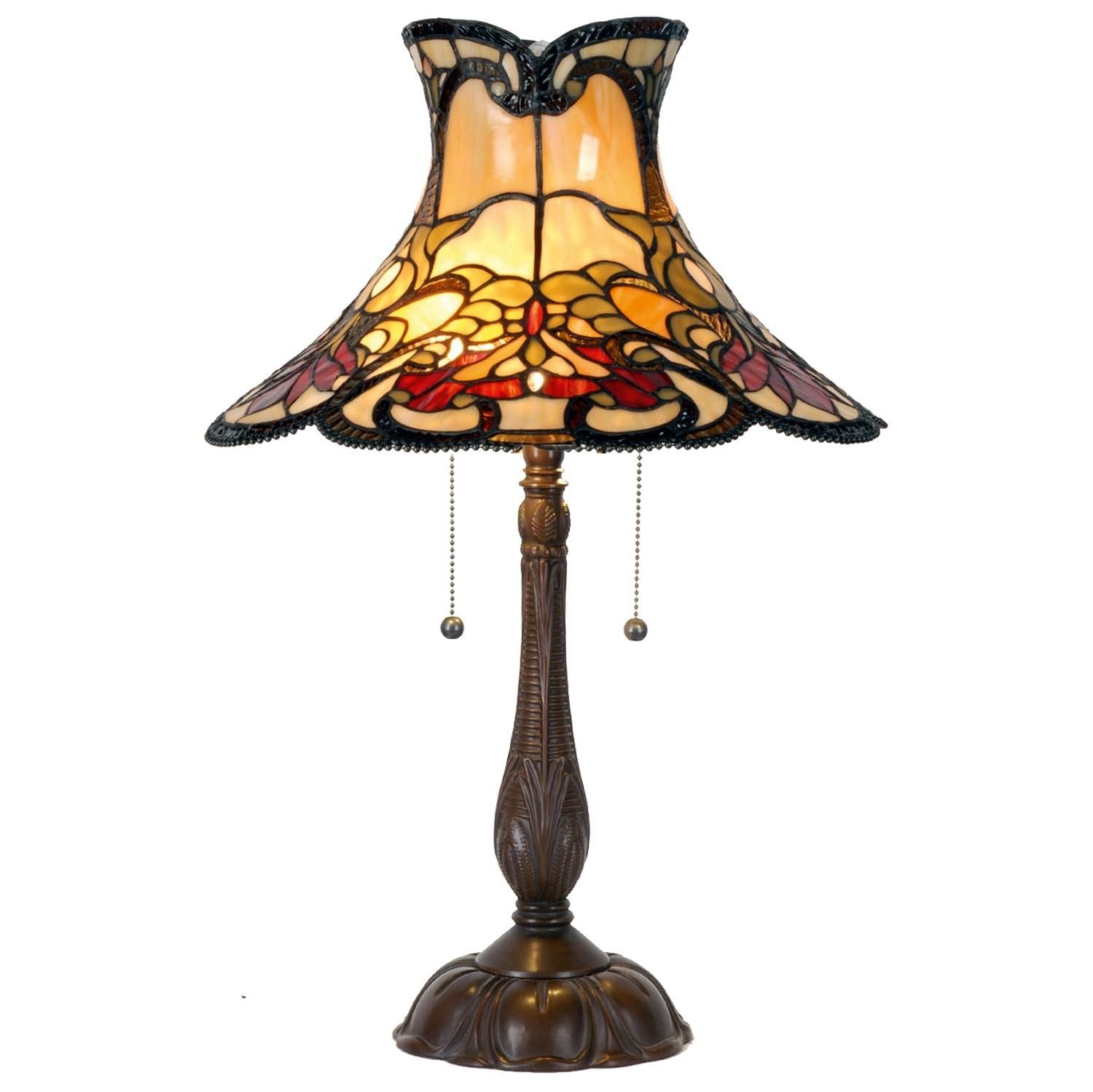 Stolní lampa Tiffany Hat - Ø 51*66 cm   Clayre & Eef - LaHome - vintage dekorace