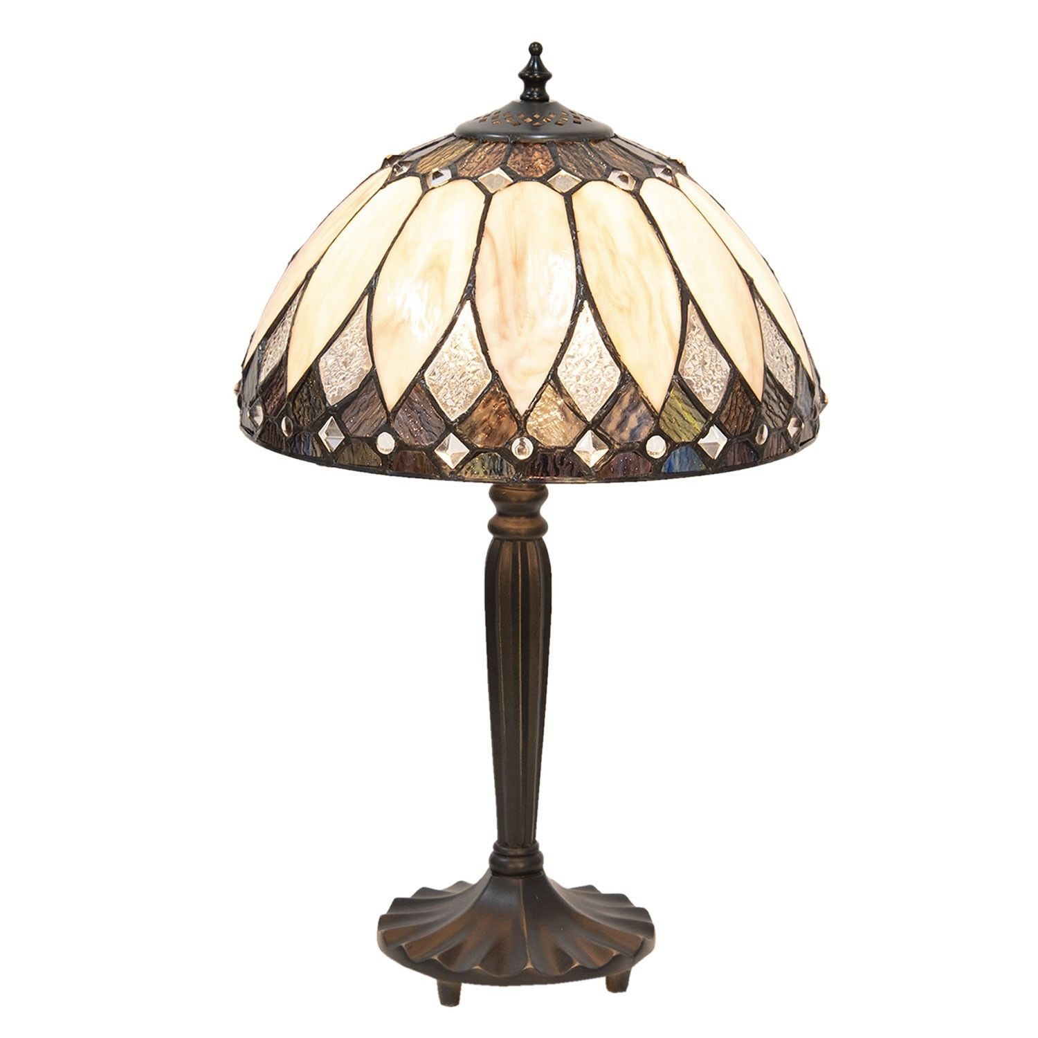 Stolní lampa Tiffany Naeva - Ø 30*46 cm Clayre & Eef - LaHome - vintage dekorace
