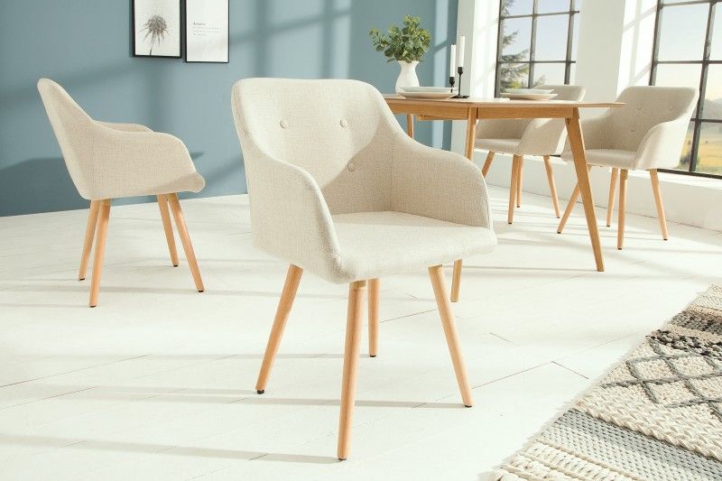 LuxD Designová židle Norway přírodní - Estilofina-nabytek.cz