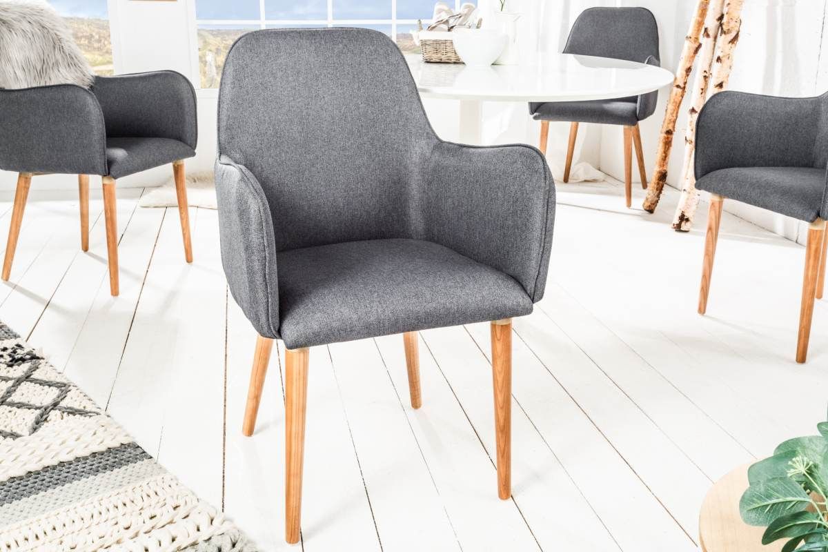 LuxD Designová židle Norway, tmavě šedá - Estilofina-nabytek.cz