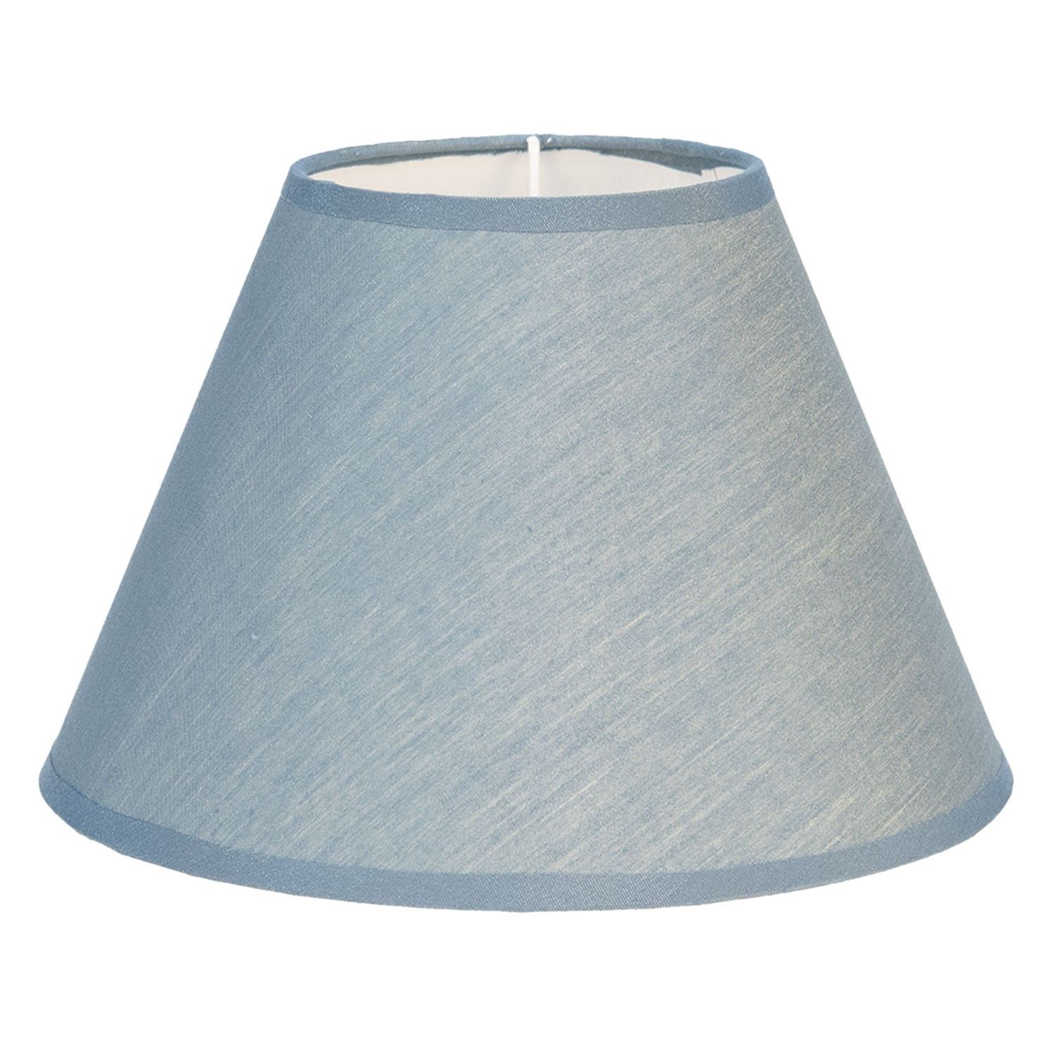Textilní stínidlo na lampu v modré barvě Couleurs  - Ø 37*20 cm Clayre & Eef - LaHome - vintage dekorace