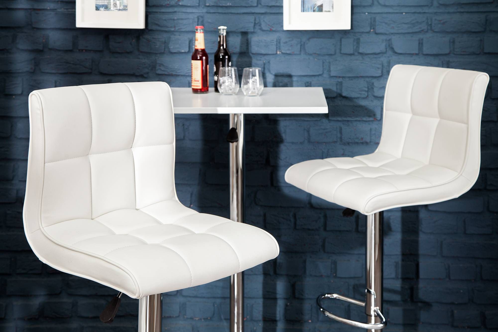 LuxD Designová barová židle Modern White - Estilofina-nabytek.cz