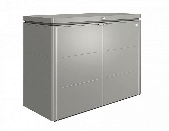 Biohort Víceúčelový úložný box HighBoard 160 x 70 x 118 (šedý křemen metalíza) 160 cm (3 krabice) - i-zahradninabytek.cz