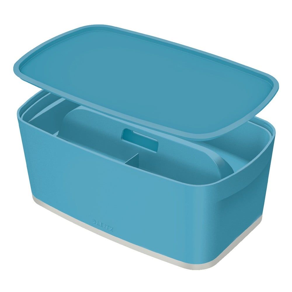 Modrý úložný box s víkem 32x19x13 cm MyBox – Leitz - Bonami.cz