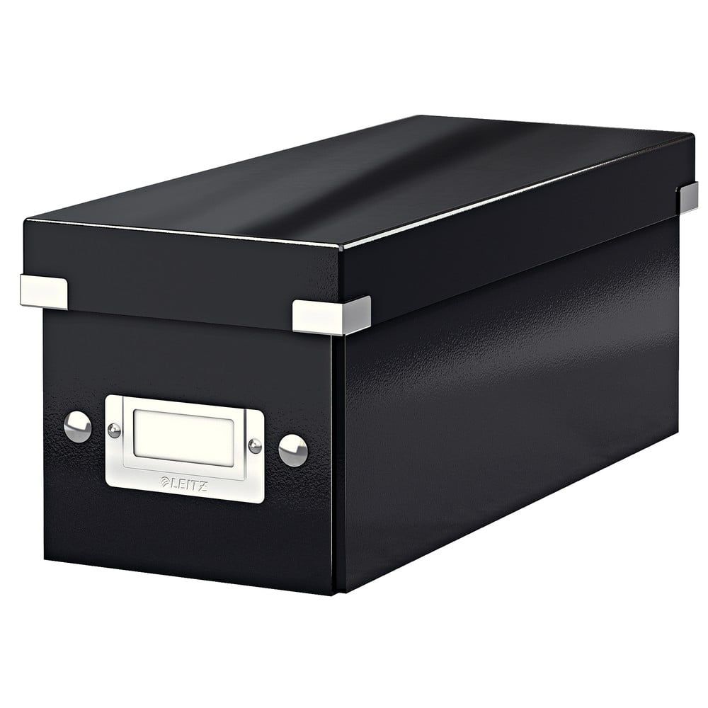 Černý kartonový úložný box s víkem 14x35x14 cm Click&Store – Leitz - Bonami.cz