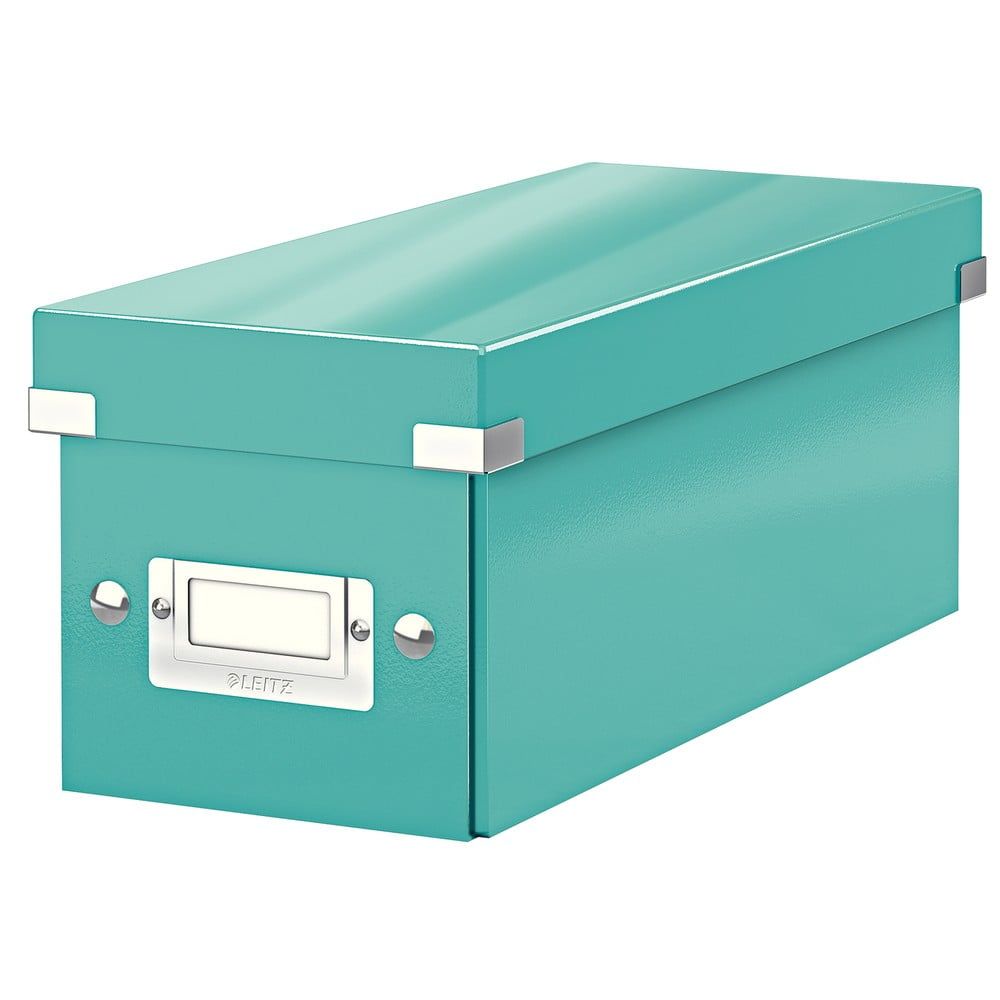 Zeleno-tyrkysový kartonový úložný box s víkem 14x35x14 cm Click&Store – Leitz - Bonami.cz