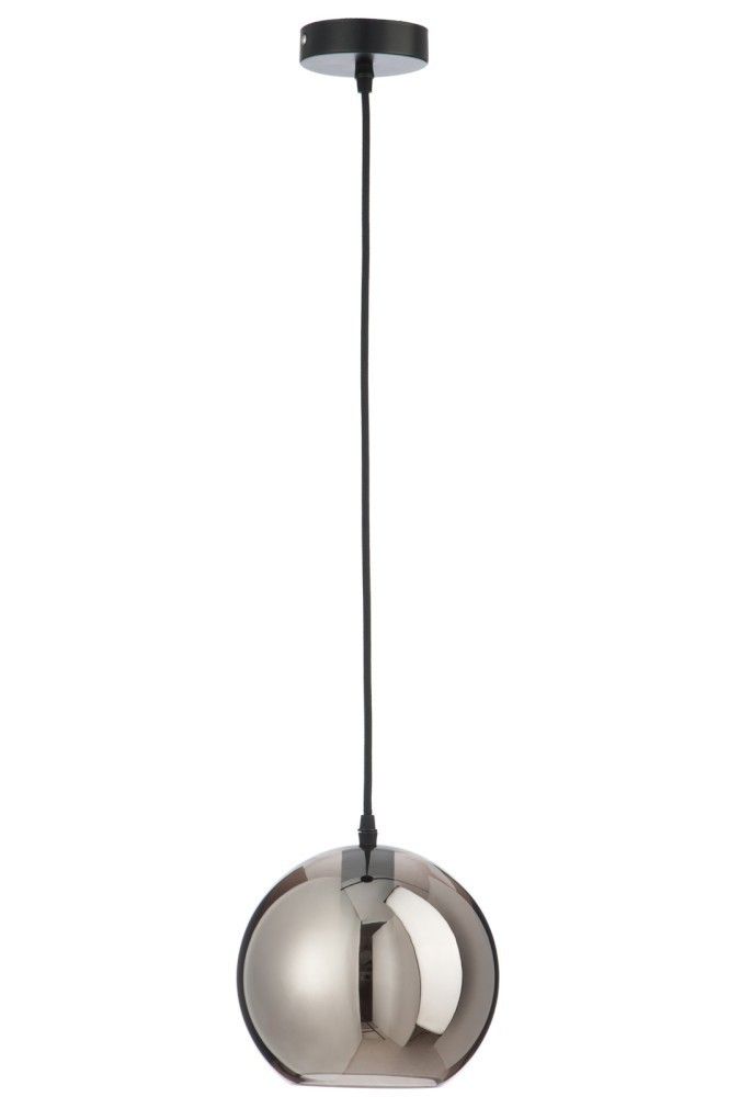 Závěsné skleněné světlo BALL SILVER - Ø 20*205 cm J-Line by Jolipa - LaHome - vintage dekorace