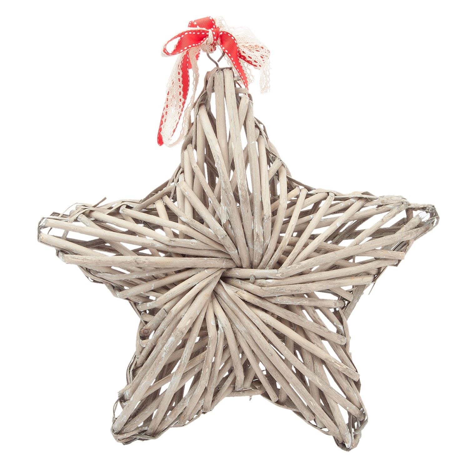 Závěsná ratanová hvězda - 35*7*35 cm Clayre & Eef - LaHome - vintage dekorace