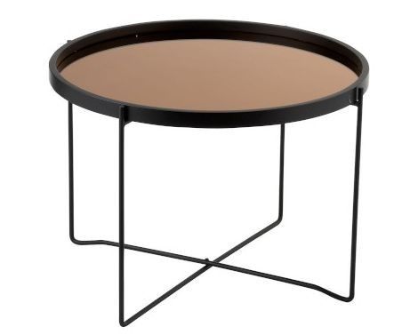 Odkládací kulatý kovový stolek Cofee - Ø59*45cm - LaHome - vintage dekorace