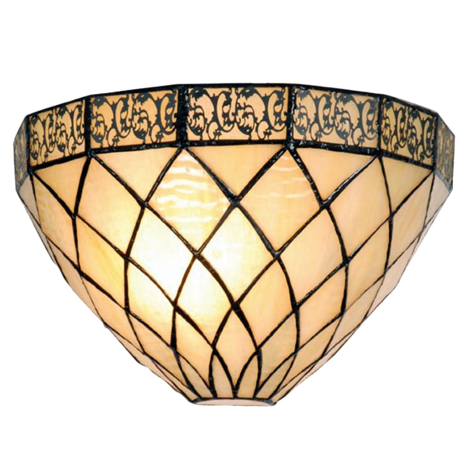 Nástěnná lampa Tiffany - 30*15*20 cm 1x E14 / Max 40W Clayre & Eef - LaHome - vintage dekorace