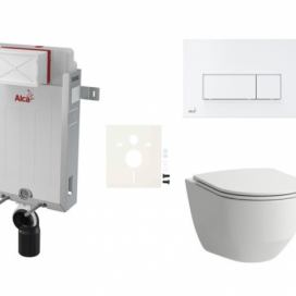 Cenově zvýhodněný závěsný WC set Alca k zazdění + WC Laufen  SIKOAL7