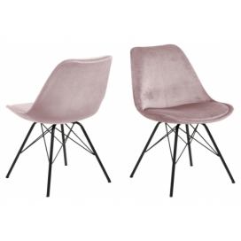 Dkton Designová židle Nasia světle růžová