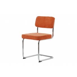 Furniria Designová konzolová židle Denise oranžová