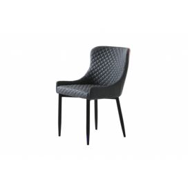 Furniria Designová židle Hallie šedý samet