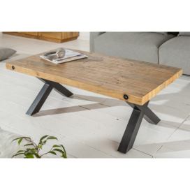 LuxD Designový konferenční stolek Thunder 110 cm přírodní - borovice - Skladem