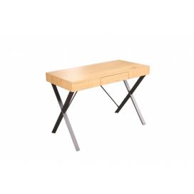 LuxD Designový psací stůl Kiana 110 cm vzor dub