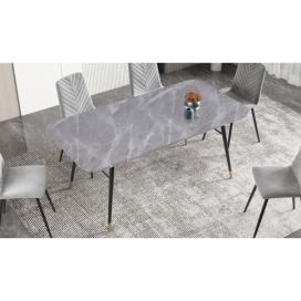 LuxD Jídelní stůl Laney 180 cm mramor šedý