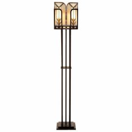 Stojací lampa Tiffany - 35*182 cm 1x E27 / Max 60W Clayre & Eef