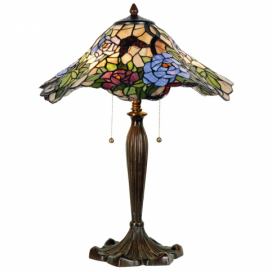 Stolní lampa Tiffany - Ø 46*60 cm 2x E27 Clayre & Eef