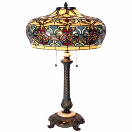 Stolní lampa Tiffany - Ø 47*71 cm 2x E27 Clayre & Eef